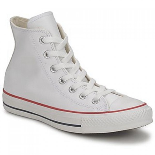 Converse All Star Leather Hi White Women's Shoes