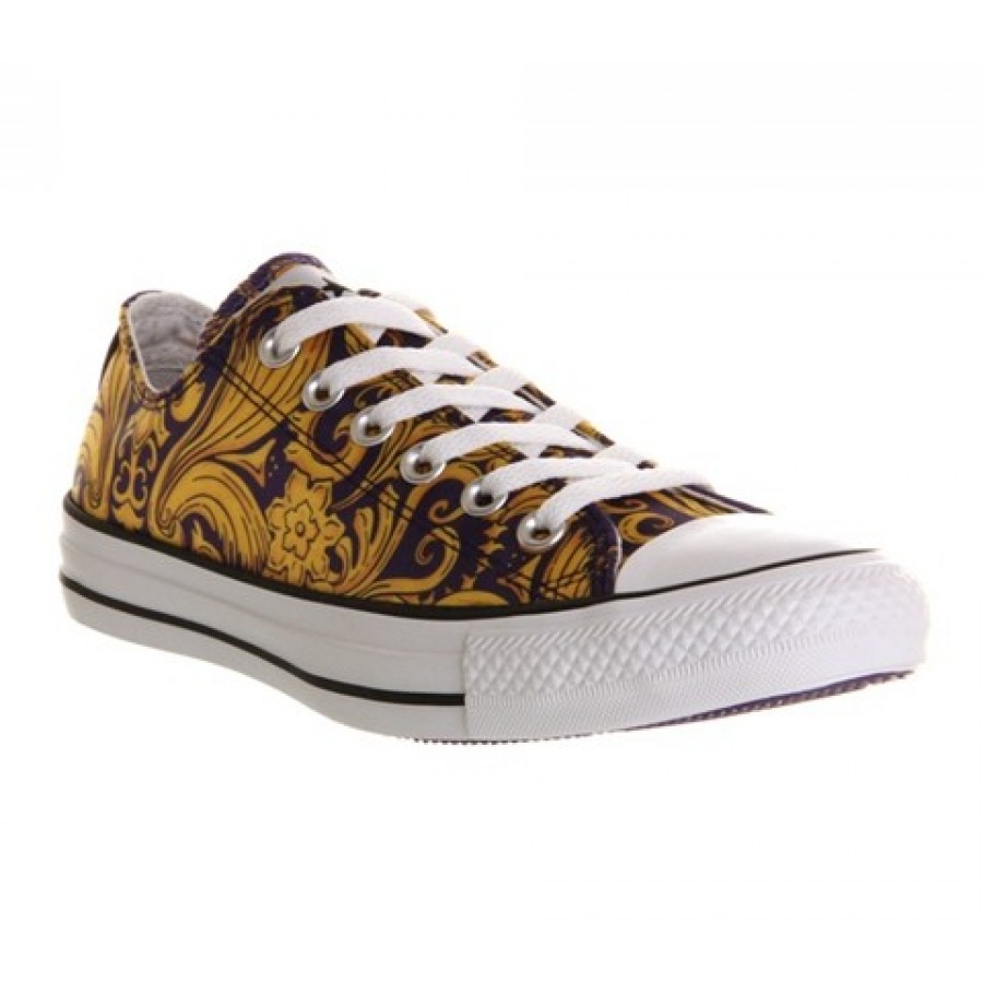 purple and gold converse