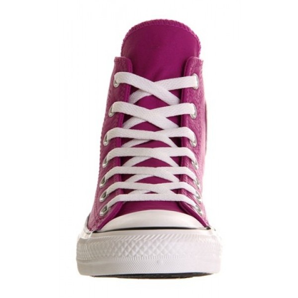 Converse All Star Hi Leather Purple Cactus Flower St Women's Shoes